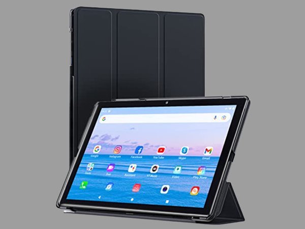 G-TiDE●タブレット 周辺機器 wi-fiモデル Bluetooth 4コア デュアルカメラ デュアルスピーカー 大容量バッテリー/ブラック/1円スタート/JL