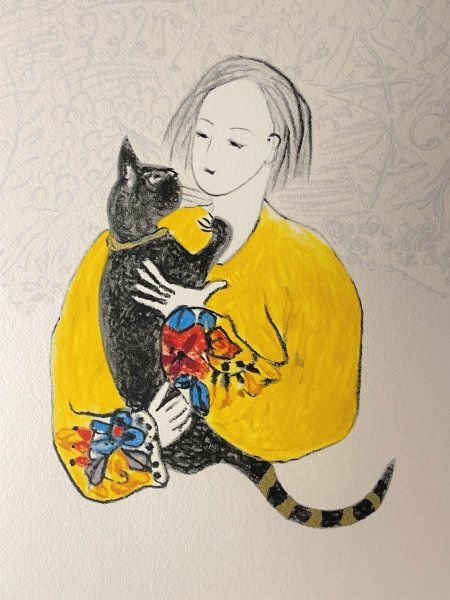 真作】魂のピアニスト フジ子・ヘミング「迷い込んだ猫・くりくり