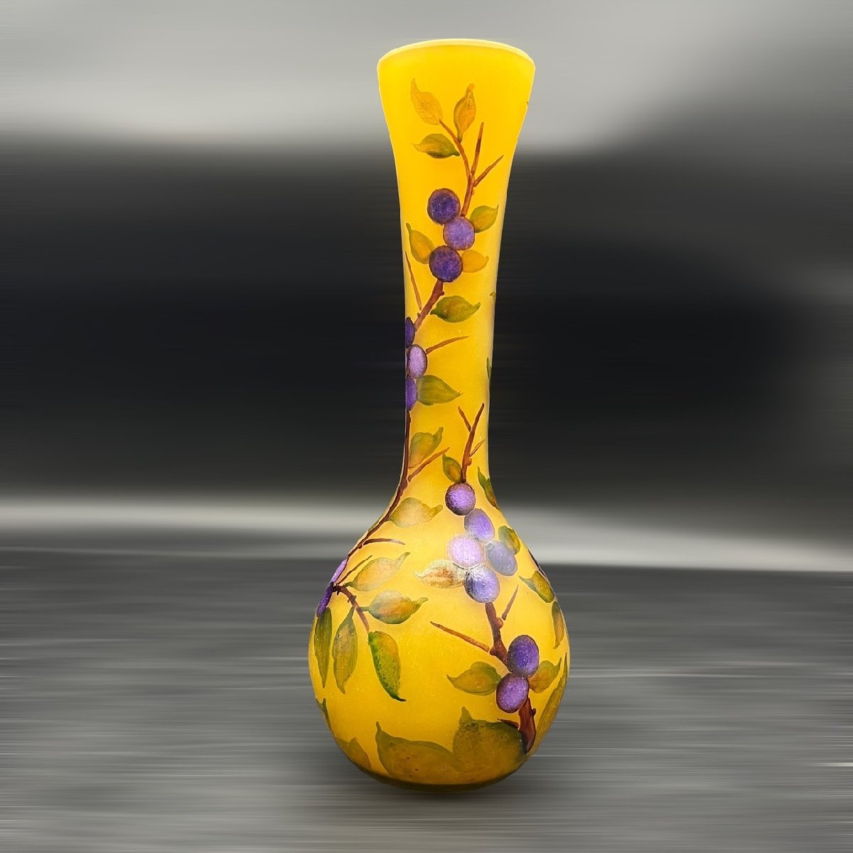 ◎【証明書】 ドームナンシー 花瓶 花器 高さ20cm 技法 アンテルカ 