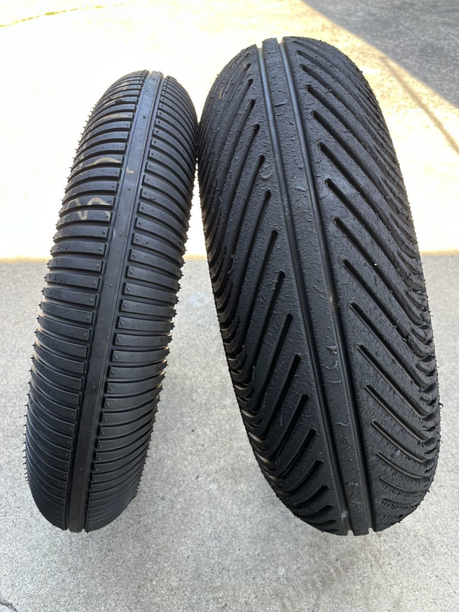 中古】ダンロップレインタイヤ KR189 KR405 120/70R17 190/60R17 21年 