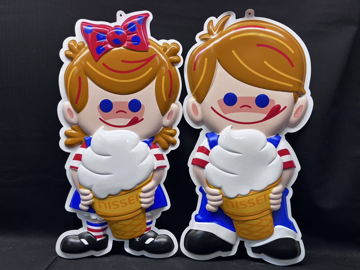 ▽Fc右70▽120 NISSEI ニッセイ ニックン セイチャン パネル 2点まとめ 
