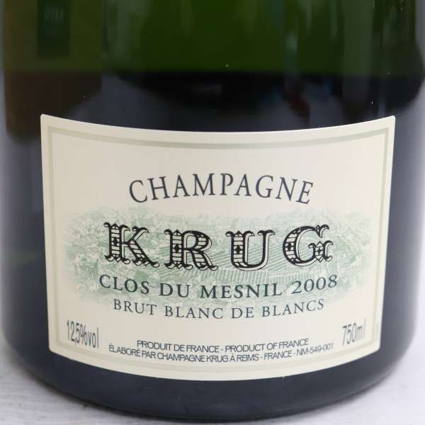 KRUG（クリュッグ）クロ デュ メニル ブリュット ブランドブラン 2008