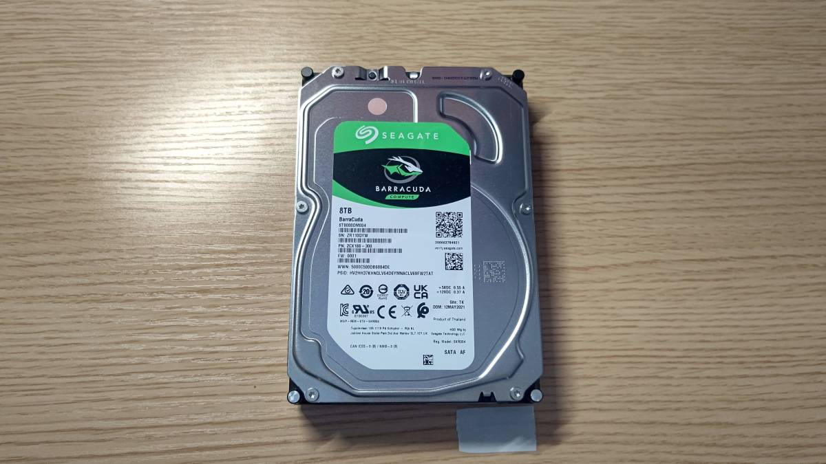 【Seagete】BarraCuda ST8000DM004 8TB 【005】