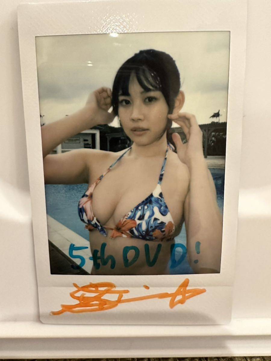 C 【篠見星奈】直筆サイン入り サイン 現場チェキ 直筆サイン