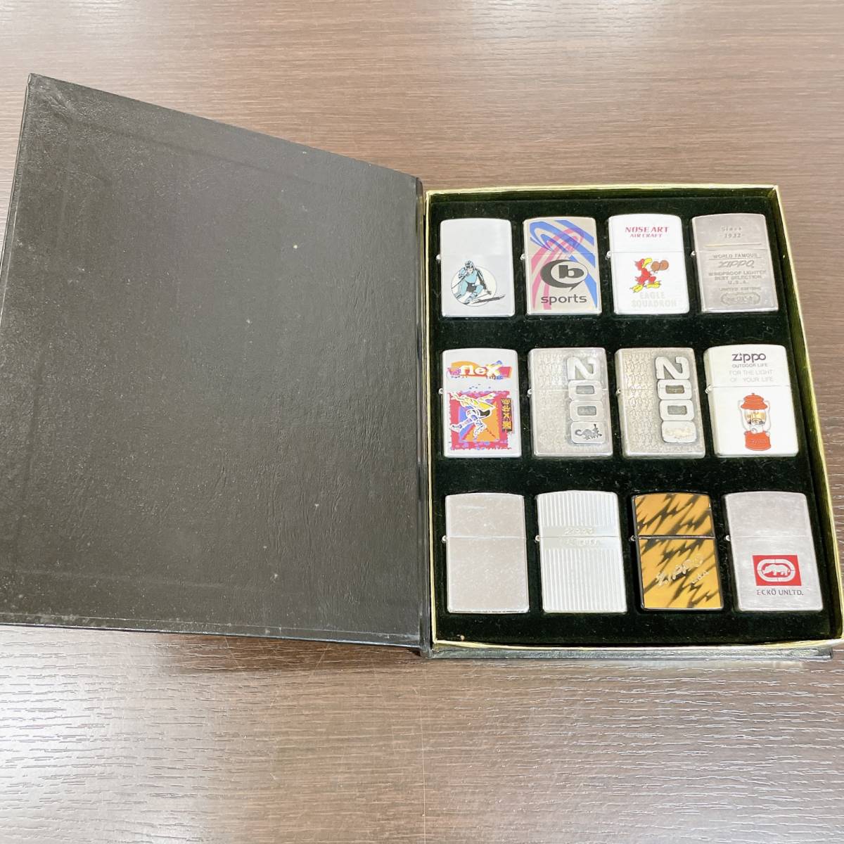 #20251-A★Zippo ジッポ 12個セット オイルライター コレクション 喫煙器具 喫煙グッズ コレクションケース付き 火花確認〇 おまとめ