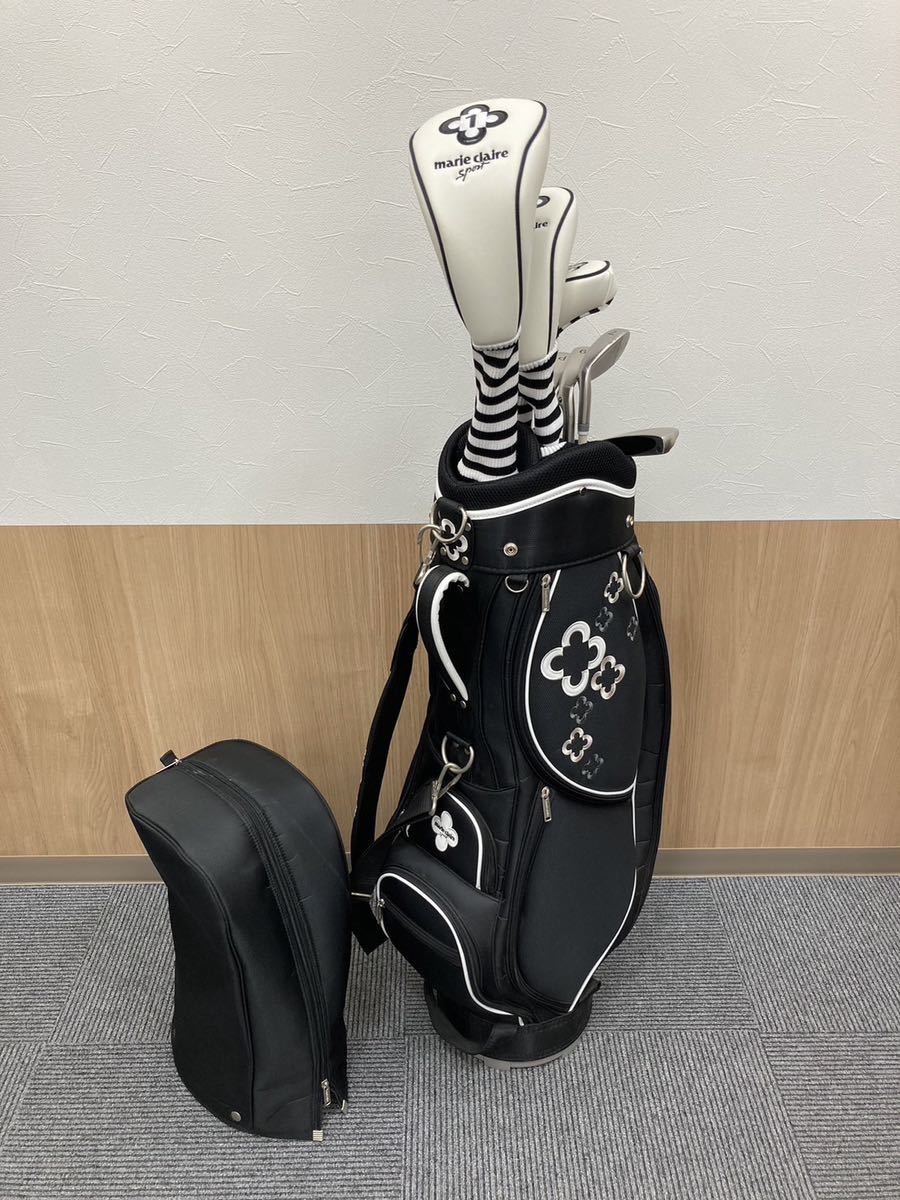 「2215」marie claire sport マリクレール レディース ゴルフクラブ 8本セット バッグ付き