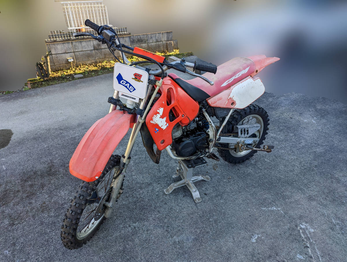 Honda CRM80 レーサー ビックキャブ エンジン実働 書付き 