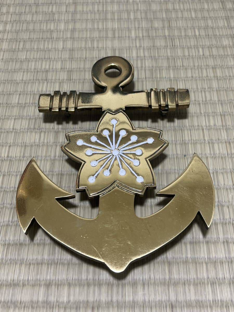 希少？ 海軍 旧日本海軍 エンブレム レプリカ 桜錨 真鍮 詳細不明 海軍
