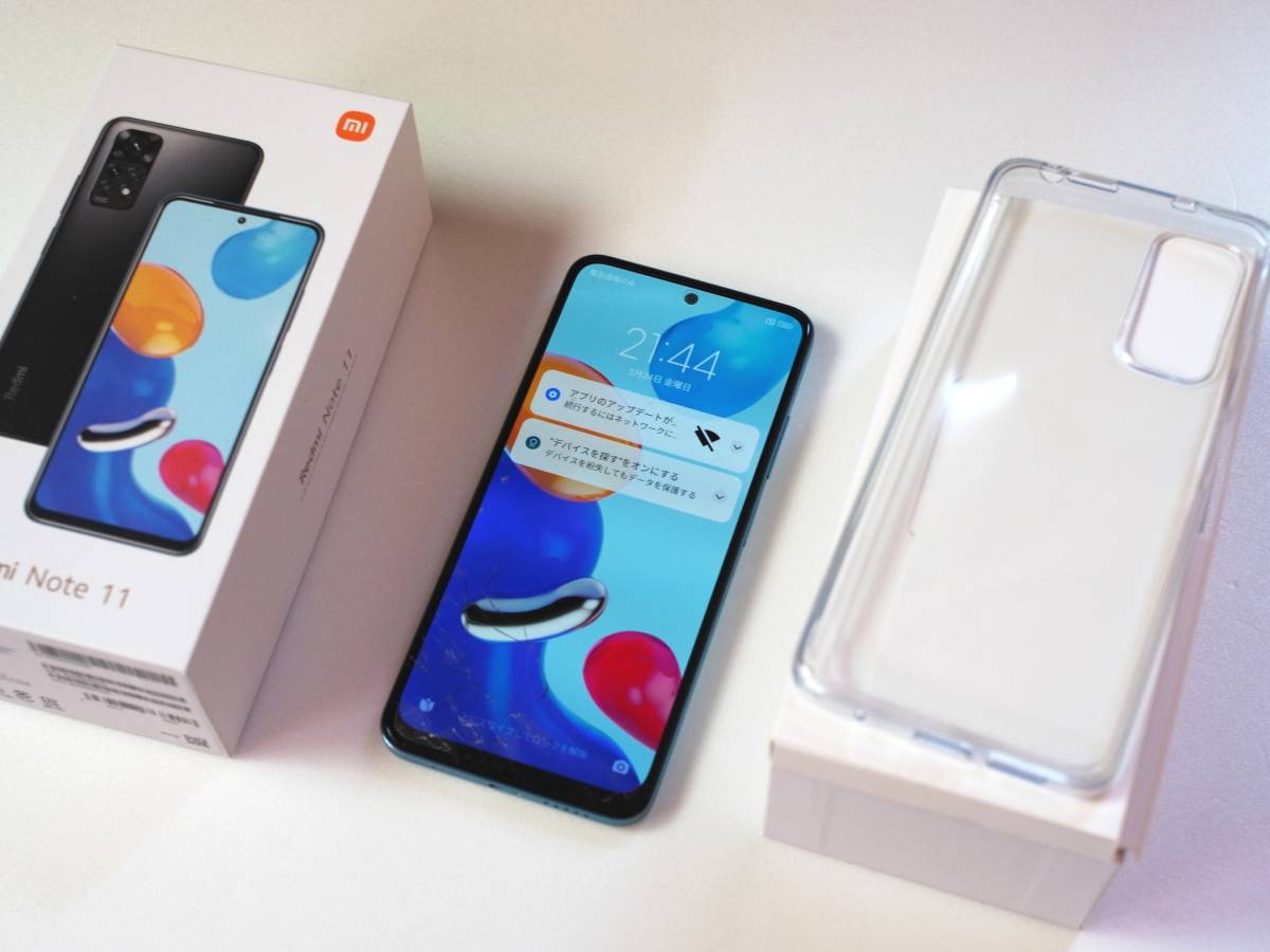 ジャンク】Xiaomi Redmi Note 11 ブルー 4GB RAM 64GB ROM SIMフリー