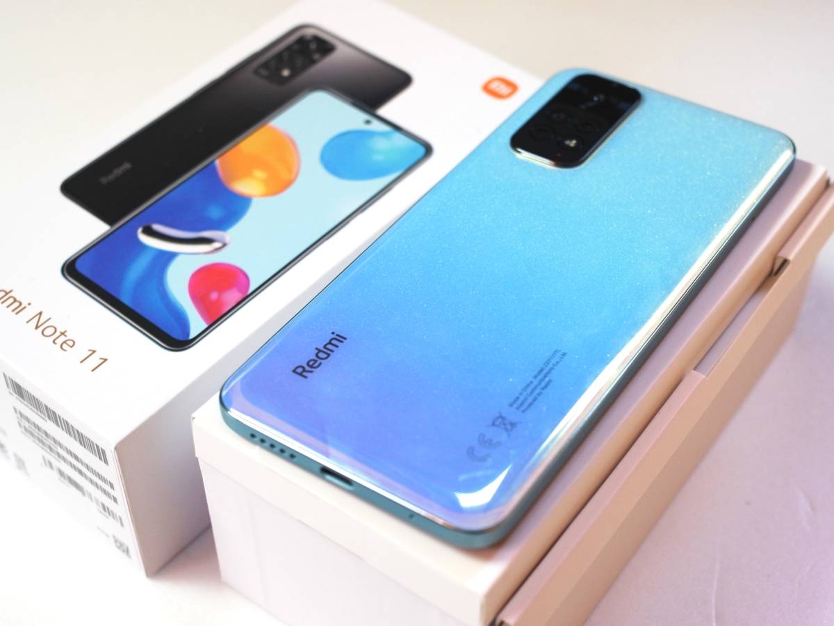 ジャンク】Xiaomi Redmi Note 11 ブルー 4GB RAM 64GB ROM SIMフリー