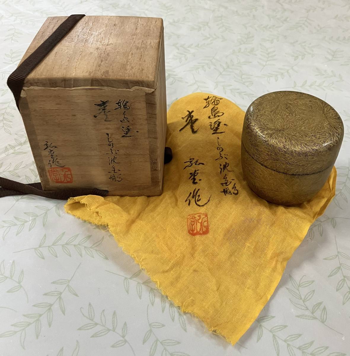 流】能登輪島塗 静峰作 図替蒔絵吸物椀五客 共箱 TP292 【公式通販】