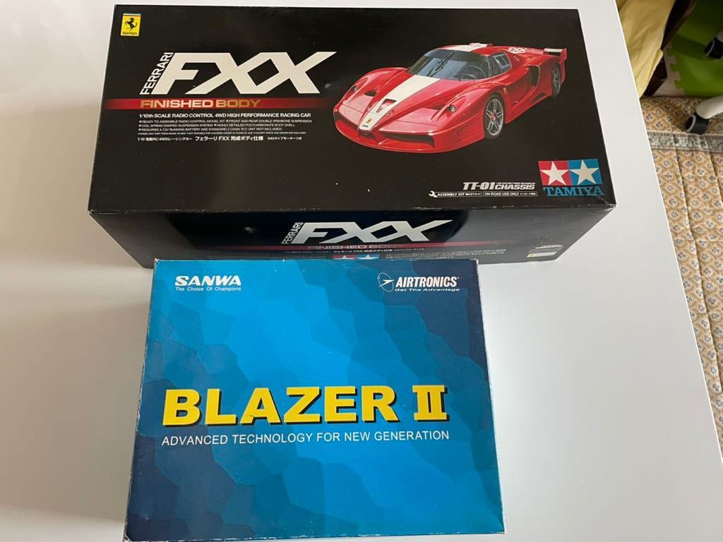 タミヤ 1/10 電動RCカー フェラーリFXX 完成ボディ (TT-01シャーシ) +