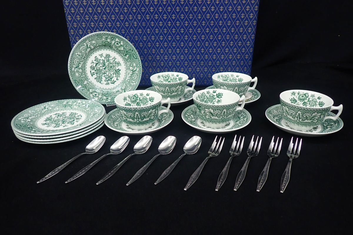◇06 食器104 未使用 WESTMINSTER WOOD＆SONS カップ＆ソーサー ケーキ 