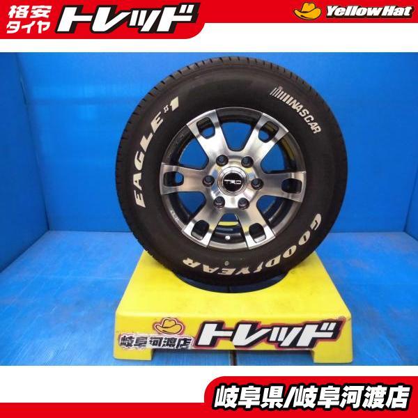 【中古】トヨタ純正 ＴＲＤ アルミホイール 6J-15 ++35 139.7 6H ガンメタリックポリッシュ グッドイヤー ＥＡＧＬＥ　イーグル ナスカー 1