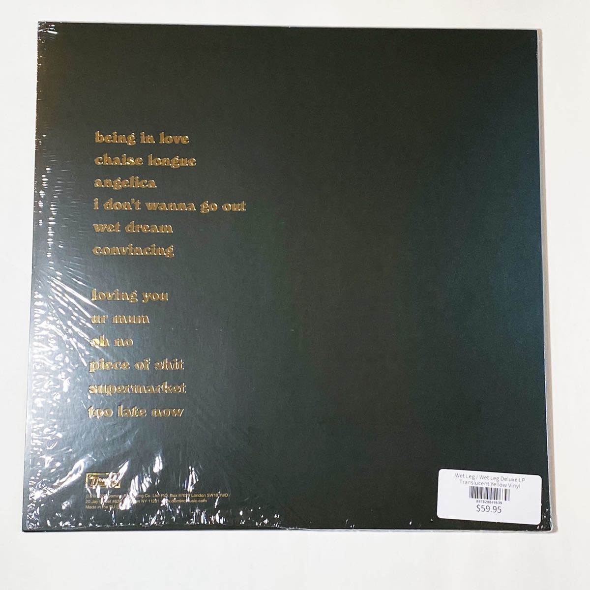 直筆サイン入り Yellow限定盤レコード Wet Leg 『Wet Leg』ウェット