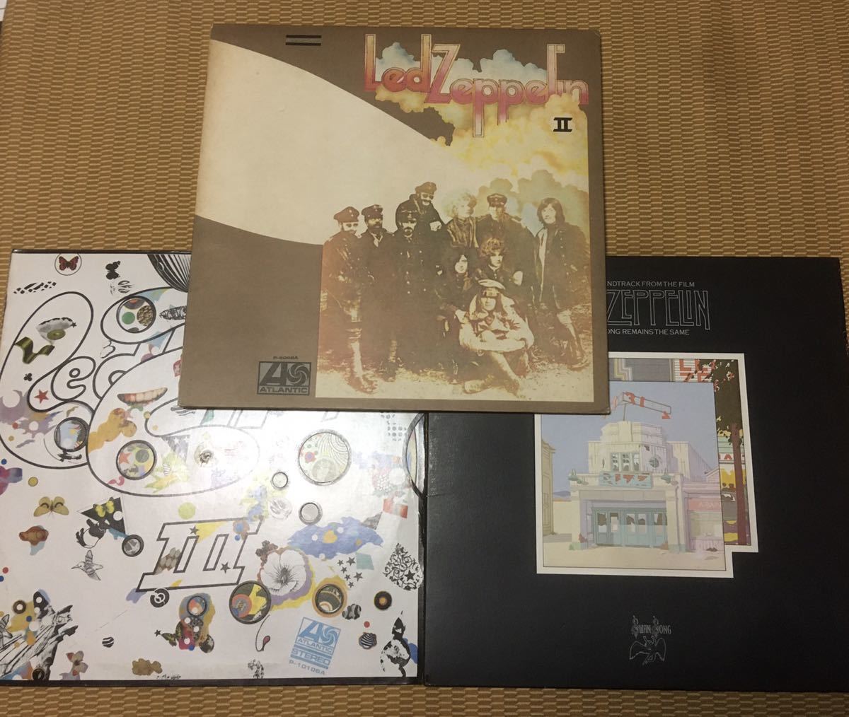 LED ZEPPELIN LPレコード 3枚セット レッドツェッペリン レッド 