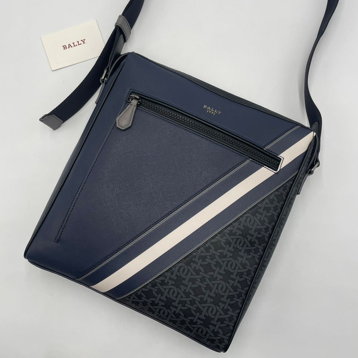 美品/希少○BALLY バリー メンズ ビジネス ショルダーバッグ