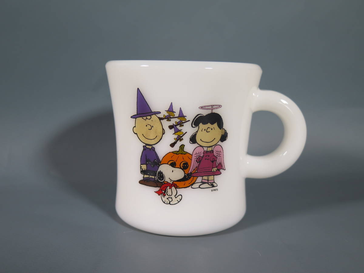 3 ファイヤーキング Fire King☆MILK GLASS スヌーピー 2014 