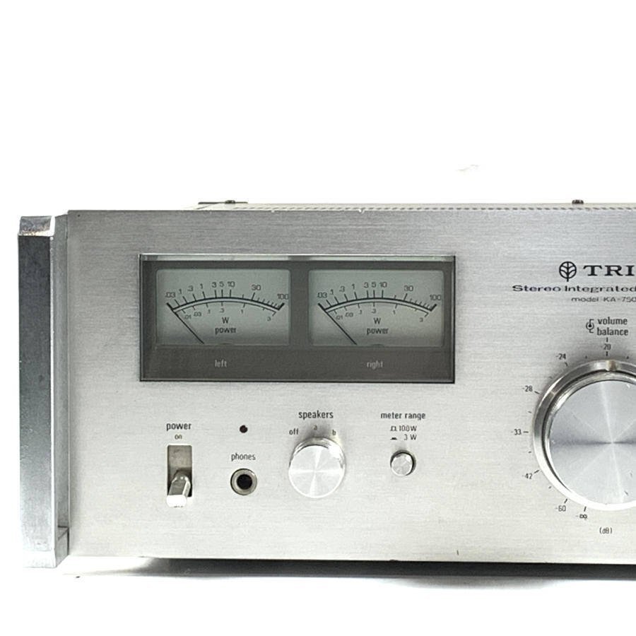 TRIO プリメインアンプ KA-3100 動作品 トリオ TRIO トリオ KA-7500 プリメインアンプ 80W+80W/8◇現状品 TRIO KA-7500