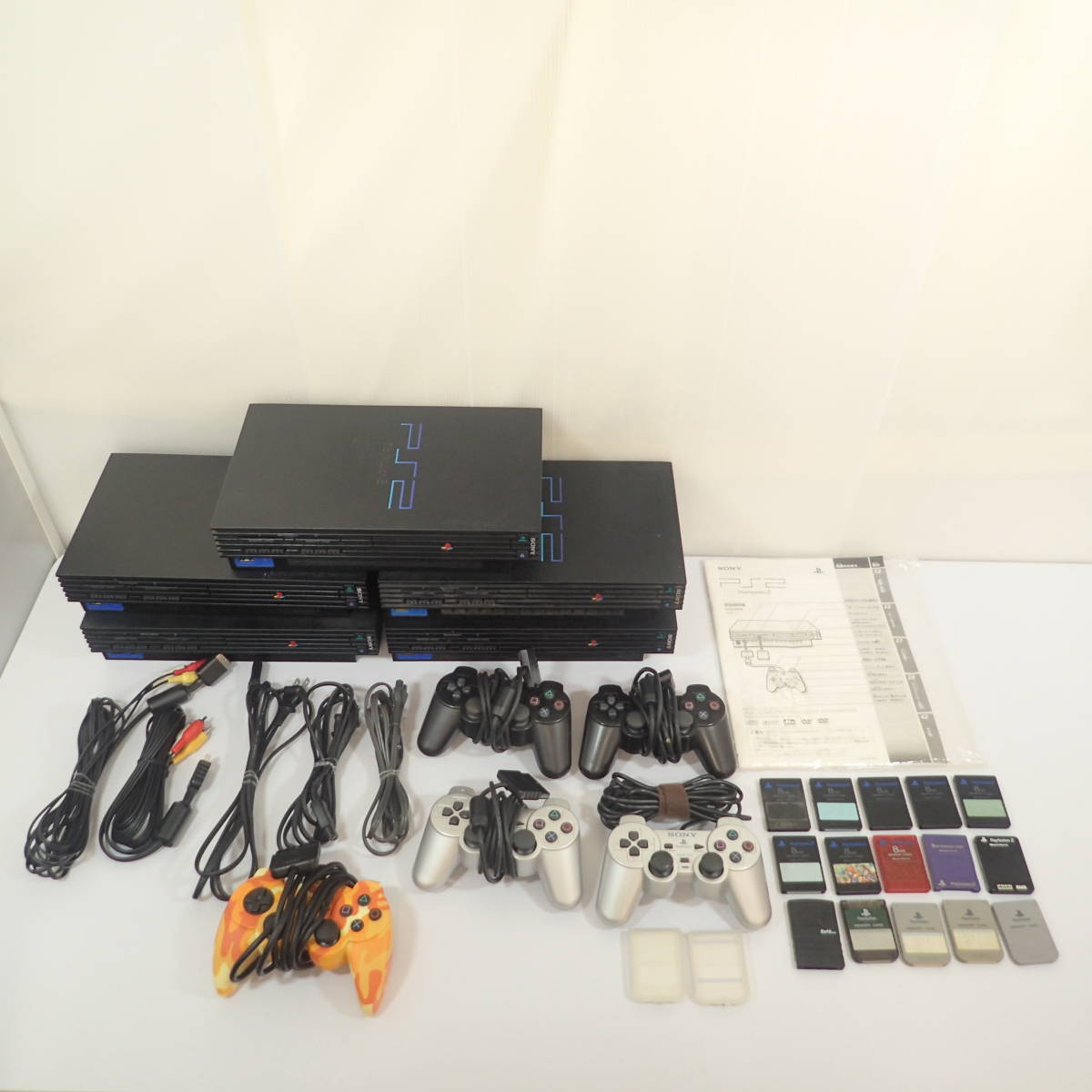 プレーステーション2他ジャンク品 ジャンク PS2 本体 5台セット コントローラー AVケーブル メモリー