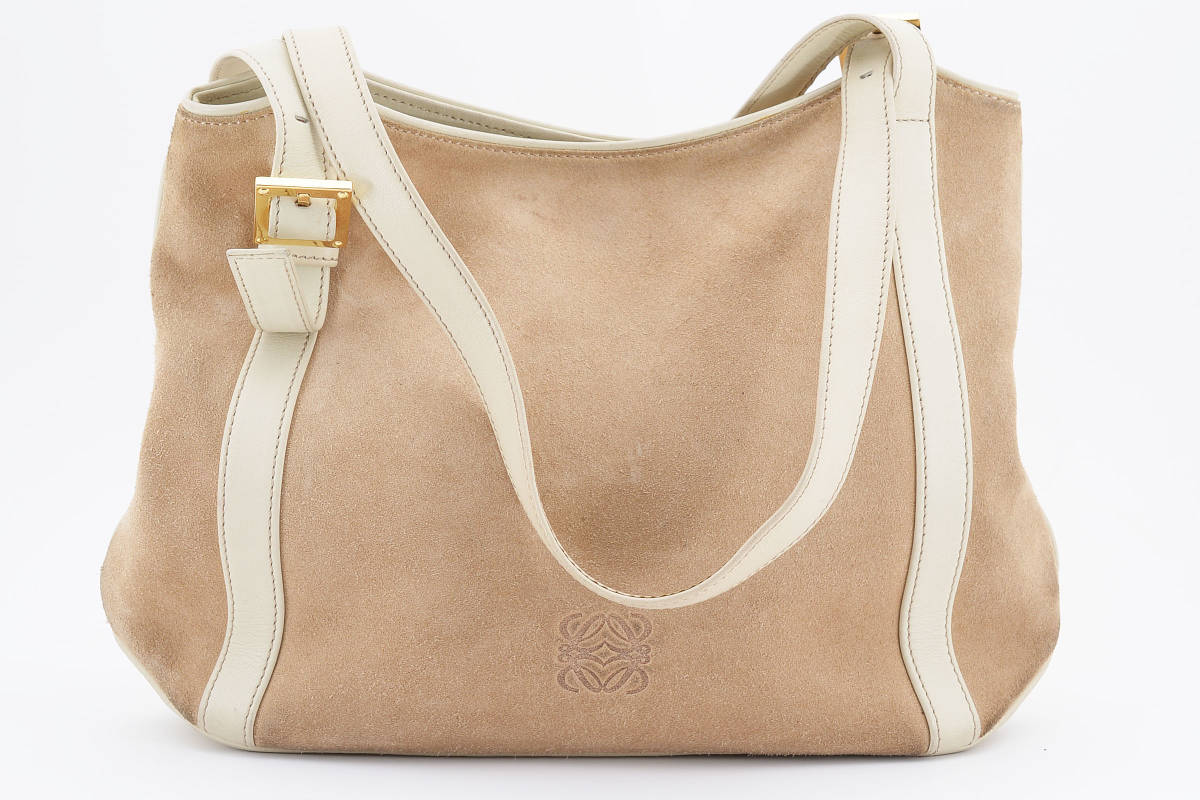 アナグラム ロエベ LOEWE 1円 レザー スエード スエード×レザー 