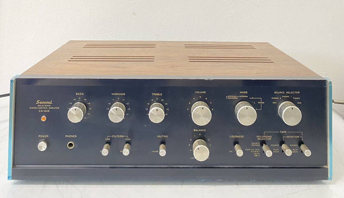 Sansui アンプ CA-606 CD-5 BA-60 Sansui CA-606 Stereo Control