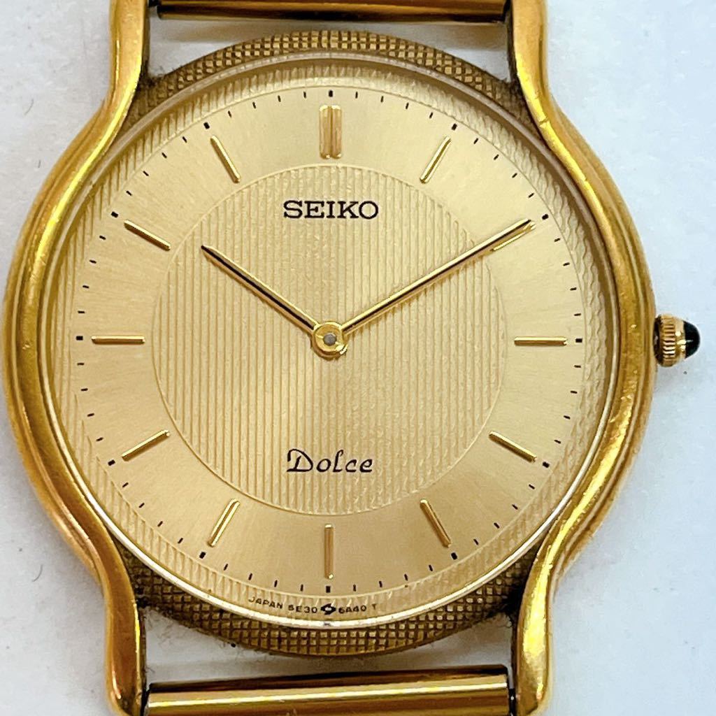 4AA198 1円〜 SEIKO DOLCE セイコー ドルチェ 18KT 金無垢時計 5E30