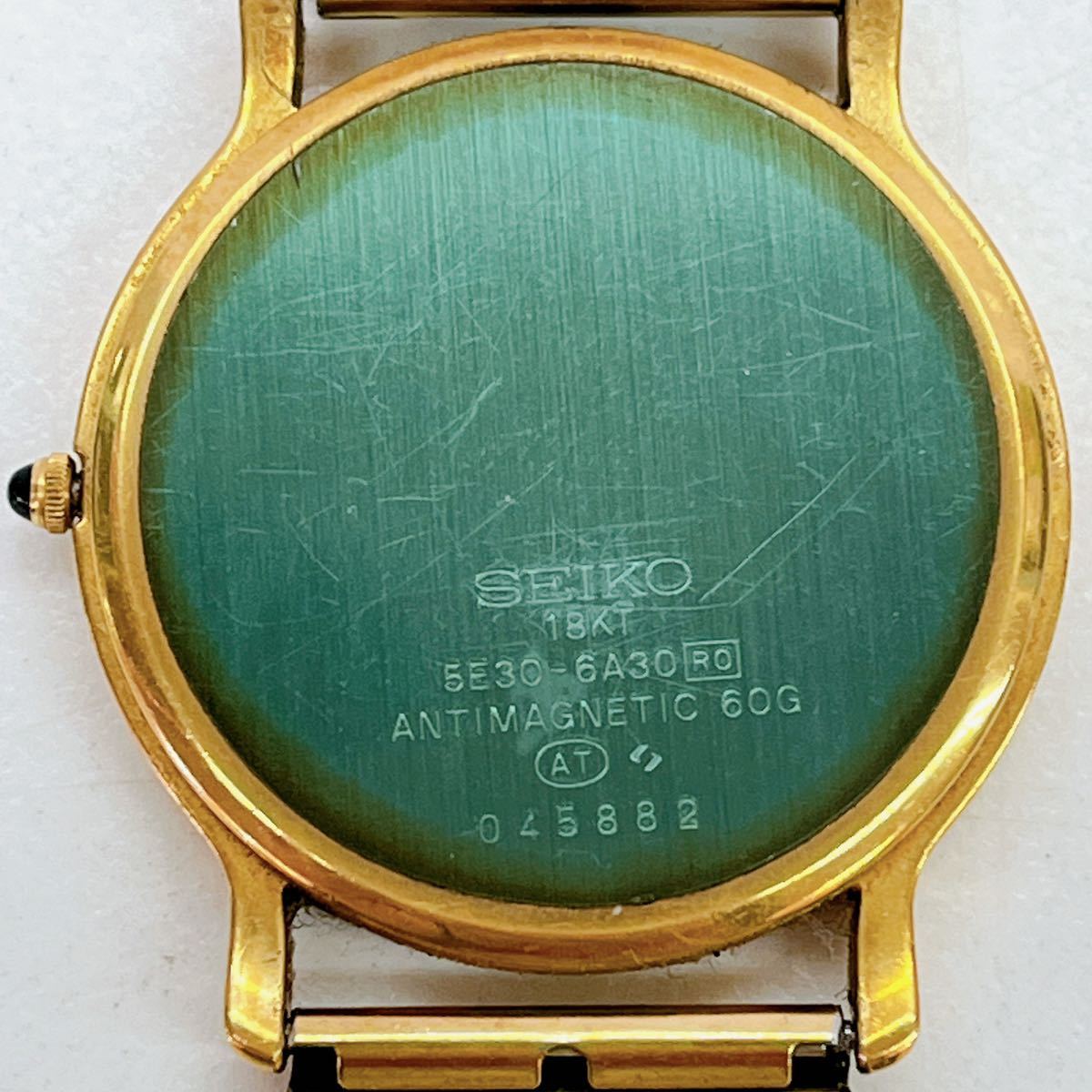 4AA198 1円〜 SEIKO DOLCE セイコー ドルチェ 18KT 金無垢時計 5E30