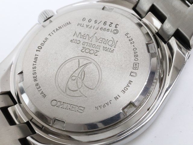 2305-504 セイコー 5J32 0A80 自動巻き発電式 腕時計 SEIKO FIFA 