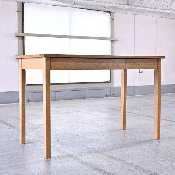 BKK21 無印良品「無垢材デスク」オーク材 学習机 作業台 書斎 子供部屋