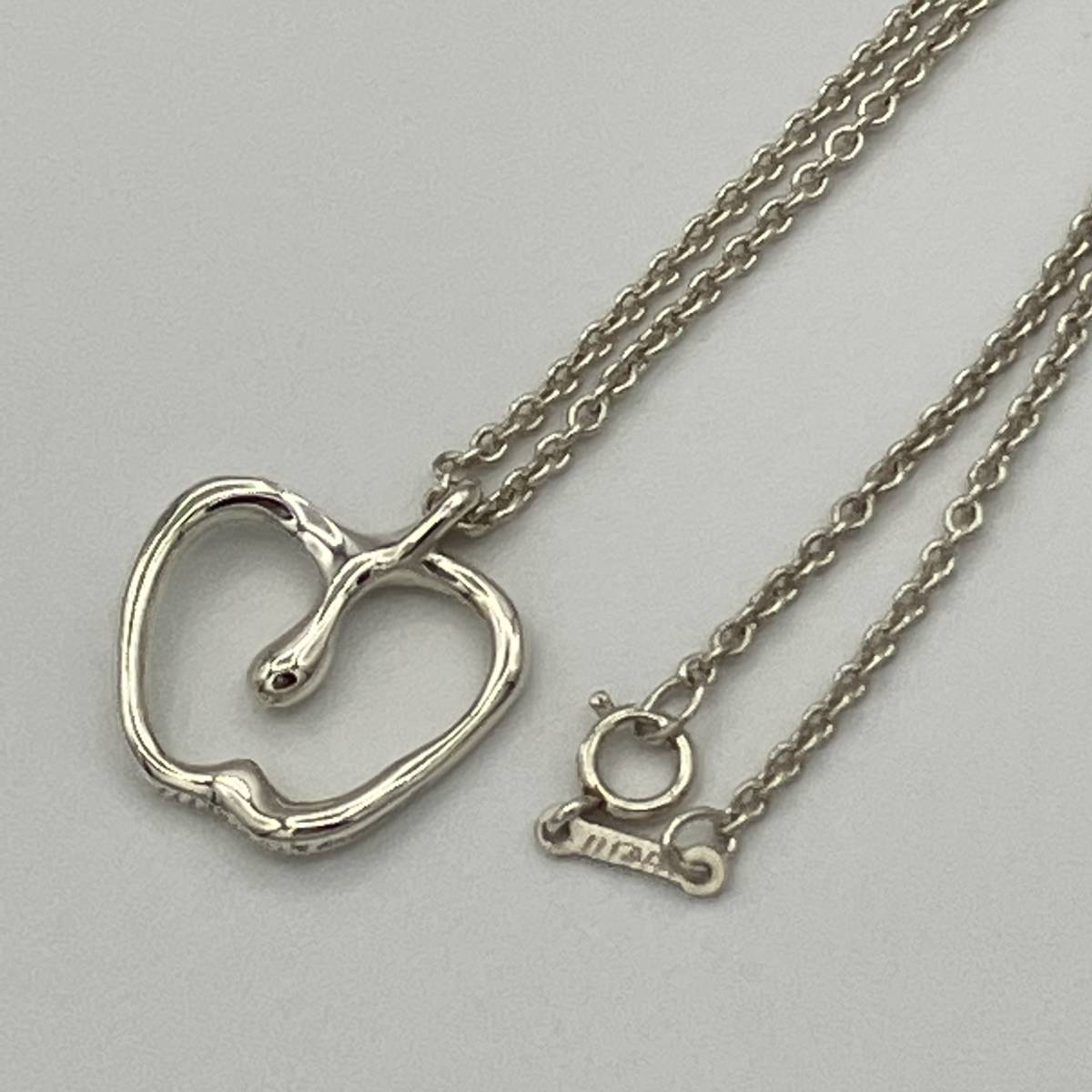 ☆ 1円〜 良品 ティファニー アップル ネックレス ペンダント りんご