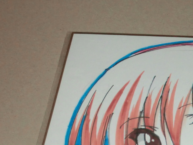 三つ葉ちょこ 直筆イラスト色紙 当選品 直筆サイン入り色紙 直筆サイン