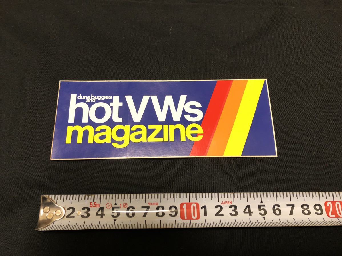 hot VWs magazine ステッカー・VW・空冷・タイプ1・タイプ2・タイプ3・ビートル・カルマンギア・デリバン・キャルルック・キッチンワゴン