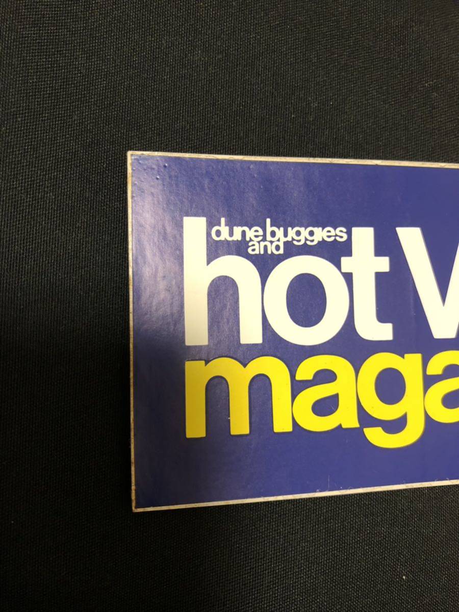 hot VWs magazine ステッカー・VW・空冷・タイプ1・タイプ2・タイプ3・ビートル・カルマンギア・デリバン・キャルルック・キッチンワゴン