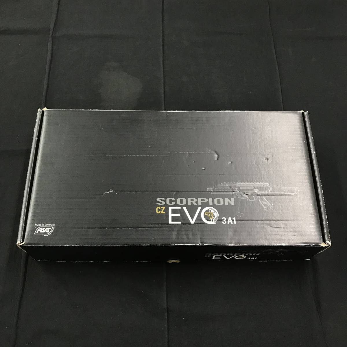 op836 送料無料！動作品 ASG製 SCORPION Cz EVO3A1 電動ガン 箱付き スコーピオン エヴォ