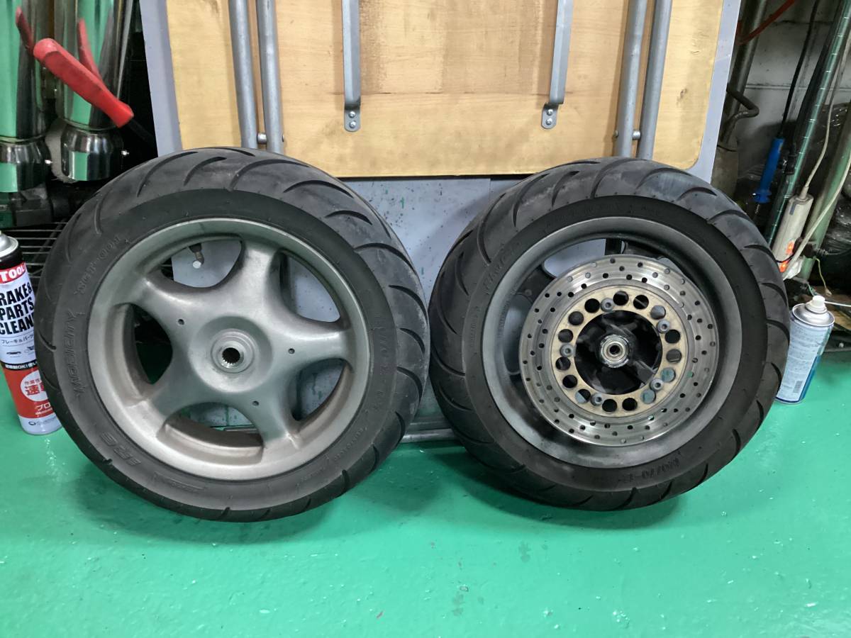 マジェスティ125FI LPRSE ホイール前後セット　フロント　リア　タイヤ付き　補修などに