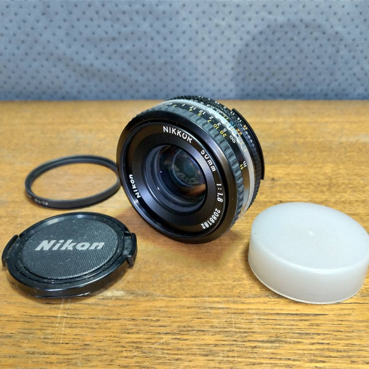 美品☆Nikon Ai-s NIKKOR 50mm F1.8 パンケーキ 単焦点レンズ ☆
