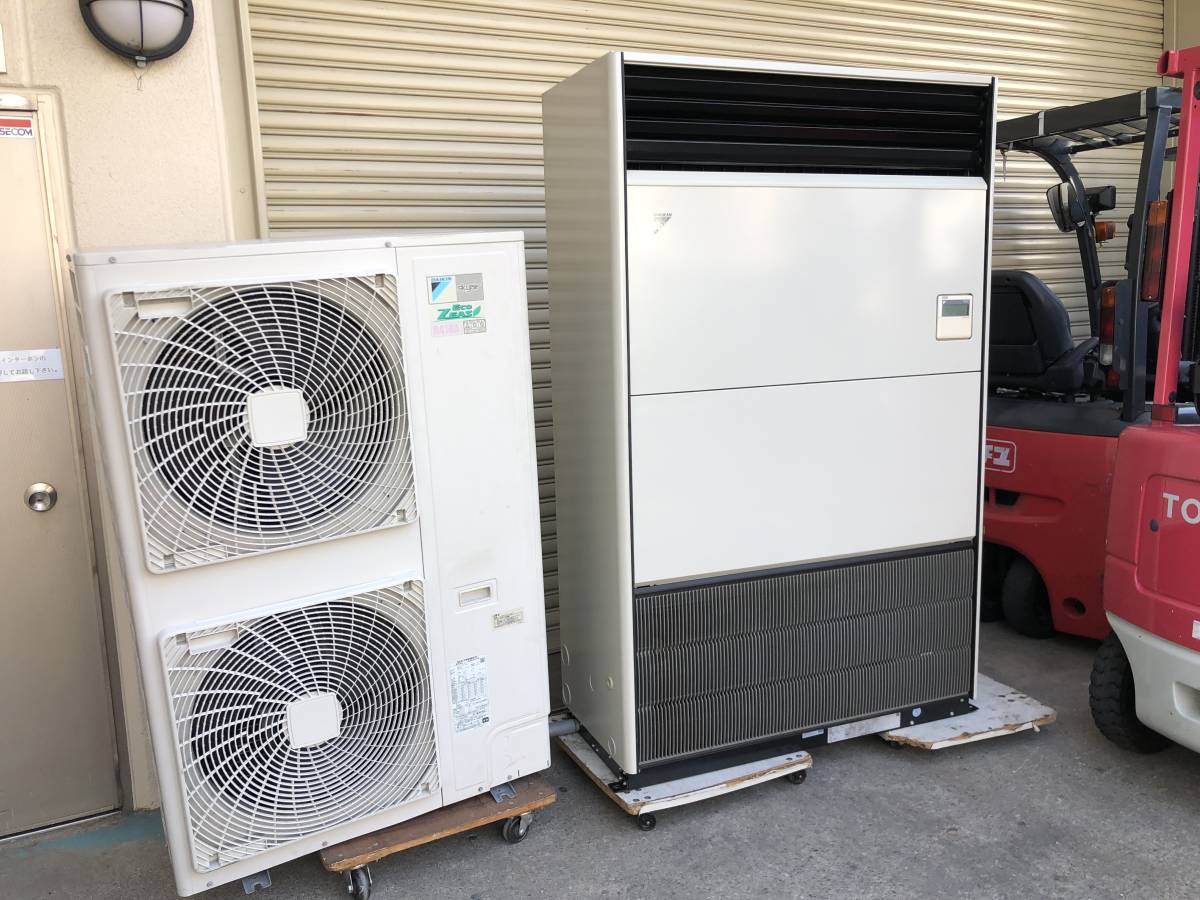 床置形 業務用エアコン ダイキン 冷暖房SZRV280BAD-E三相200V耐塩害仕様床置形 ダイキン同時ツイン ツイン|業務用エアコン 2019年製▽ダイキン 280/10馬力 床置き パッケージエアコン△SZZV280CJ (ECO ZEAS)▽三相 200V△ N0000229