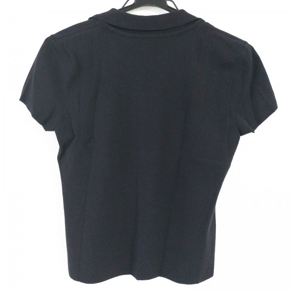 フォクシー FOXEY 半袖セーター サイズ40 M - 黒 レディース 肩パッド トップス サイズ40 レディース M 白 フォクシーニューヨーク  ブランド古着のリュクス