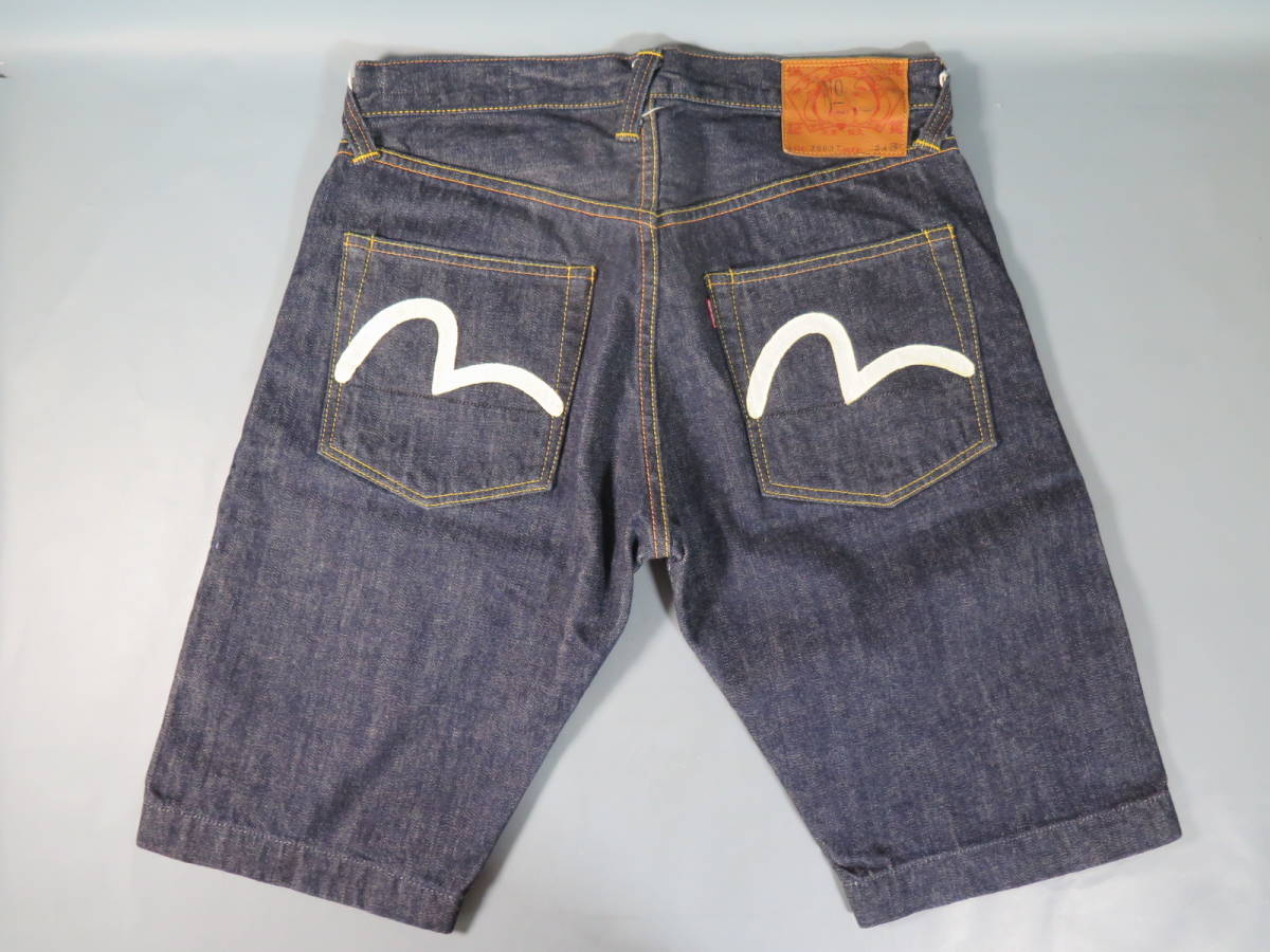 エビス EVISU☆2000T デニム ハーフパンツ サイズ34 日本製ジーンズ 