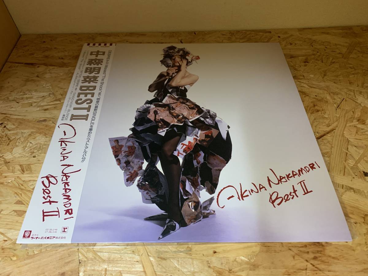 希少オリジナル盤中森明菜 BEST 帯LP 中森明菜 BEST Ⅱ II レコード
