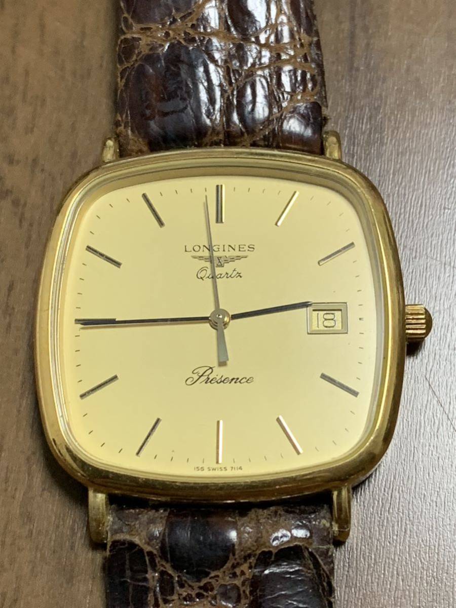 LONGINES 　　ロンジン 　　Presence　　プレザンス　 　156 SWISS 7114　　　ジャンク品