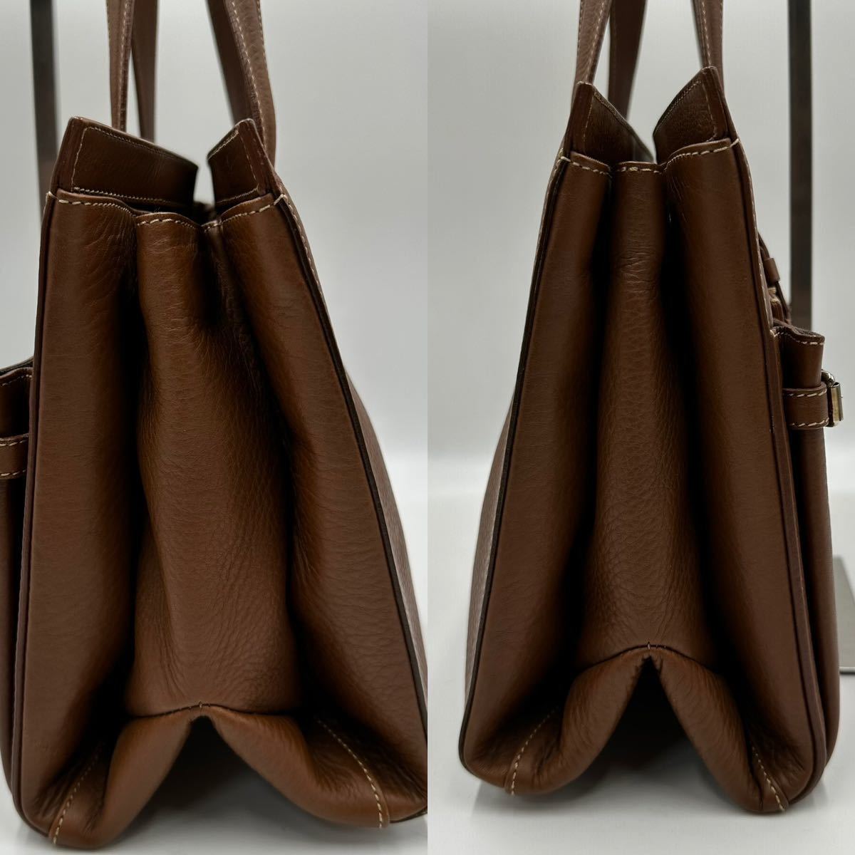 1円【未使用級】BALLY バリー 2way ビジネス バッグ メンズ トート 