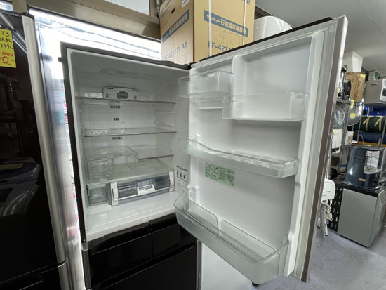 日立 5ドア冷蔵庫 R-S4200D 2014年製 自動製氷 真空チルド 大型冷蔵庫 