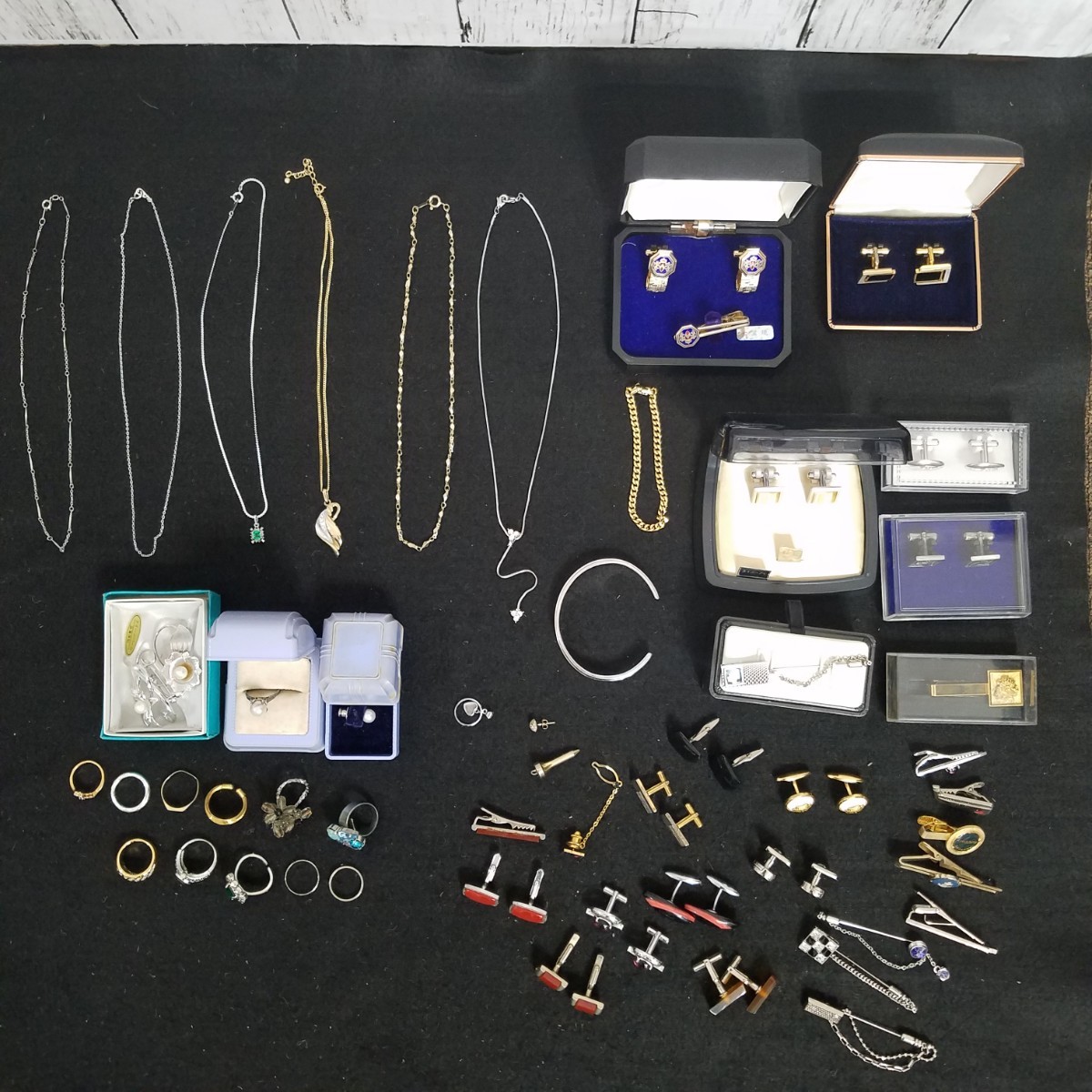 アクセサリーまとめ　タイピン/カフス/ネックレス/指輪等　現状品