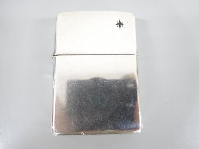 ZIPPO ジッポオイルライタースターリングシルバーサファイア
