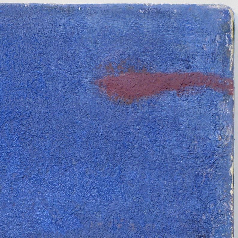田村一男 「茜雲」 額装10号 日動画廊太陽展出品作品 独創の色面分割