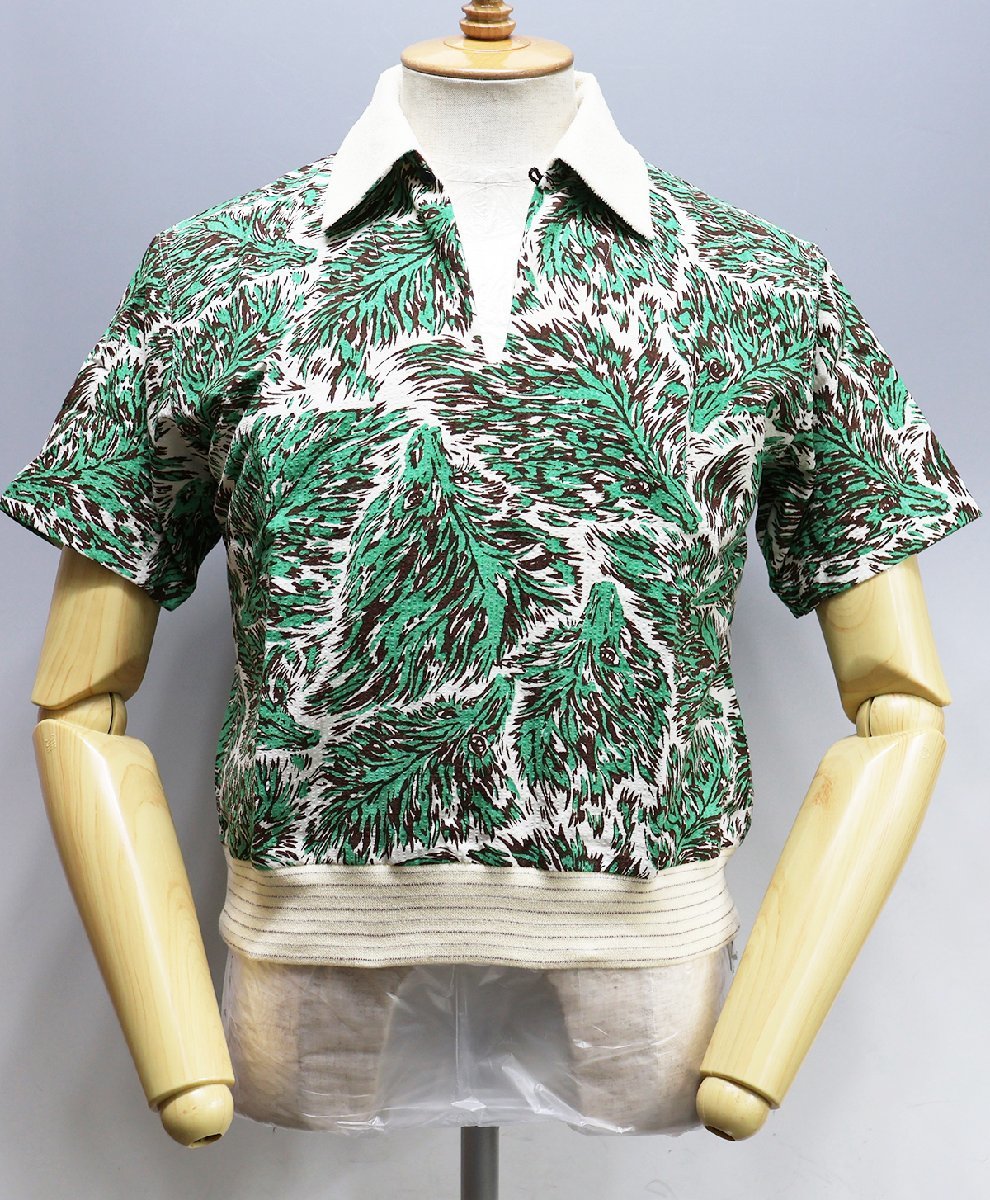 The Groovin High (グルービンハイ) 1950s Vintage Style Pullover Shirt / シアサッカー プルオーバーシャツ 極美品 グリーン size S