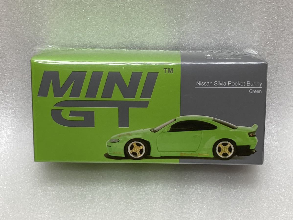 ミニGT 1/64 シルビア S15 ロケットバニー 2023 静岡ホビーショー 即決 MINI GT 1/64 日産 シルビア S15 ロケットバニー グリーン 静岡
