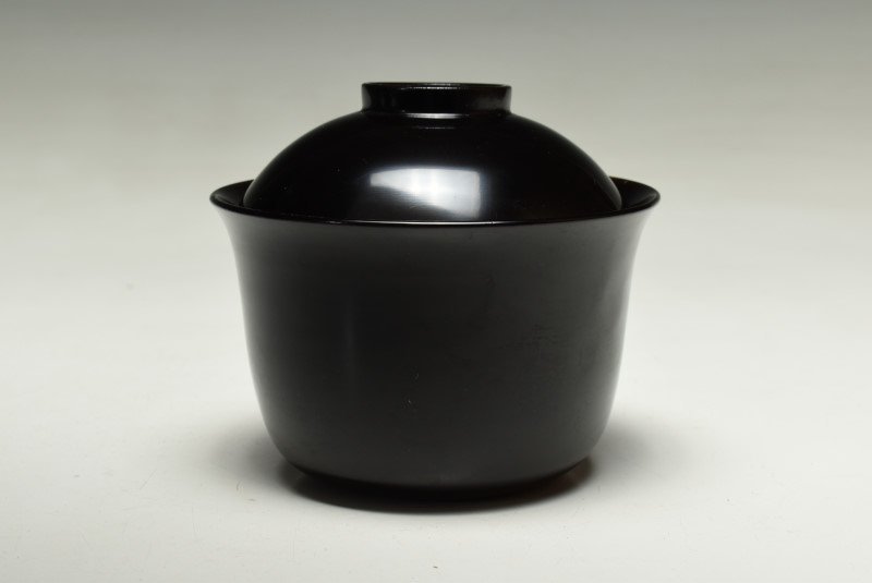 蔵A2014b】木製黒塗 見返蒔絵松文 小吸物椀 十客 【公式通販】
